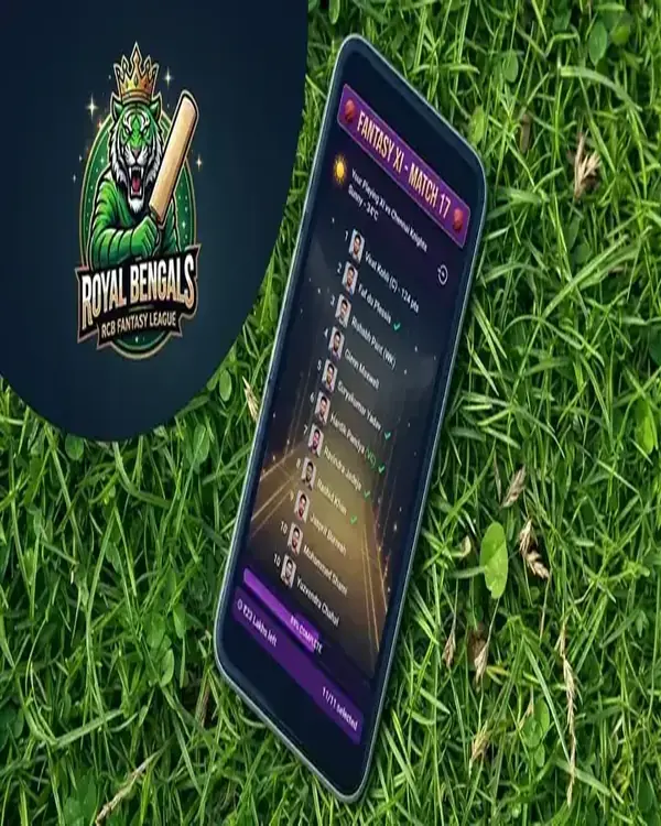 Finger scrolling a fantasy sports app on a smartphone
